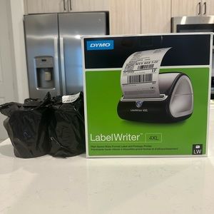 Dump LabelWriter 4XL Thermal Label Printer #1738542 with 4 Label Rolls
